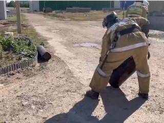 В Шымкенте на территории индустриальной зоны «Тассай» полностью сгорела столовая
