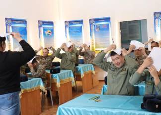 Мобильная группа психологов посетила части и радиолокационные подразделения Шымкентского гарнизона