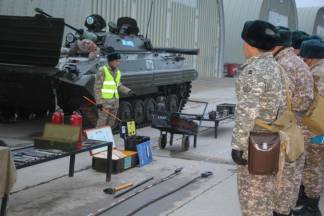 Военнослужащие в Шымкенте закрепили знания по мерам безопасности