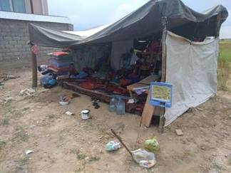 Семье, которая оказалась на улице, акимат Шымкента нашел временное жилье
