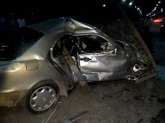 В Шымкенте в результате ночных гонок пострадали три человека