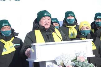 Старт агитационной кампании активисты Народно-демократической патриотической партии «Ауыл» дали на горе Казыгурт