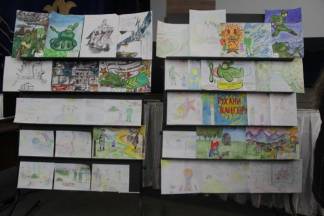 В Шымкентском гарнизоне прошел конкурс детских рисунков