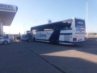 Несмотря на карантинный режим, из города Туркестан в Алматы с пассажирами остановлен автобус