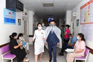 Министр здравоохранения РК ознакомился с работой Шымкентской городской поликлиники №3