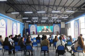 В молодежном ресурсном центре Туркестана прошел показ фильма «Путь Лидера. Астана»