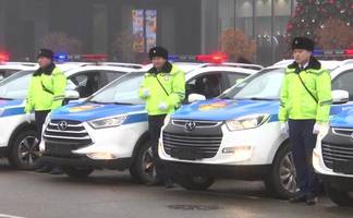 Полицейская служба Шымкента получила 109 новых авто