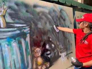 В Шымкенте проходит фестиваль граффити и уличных рисунков «Street Art Fest»