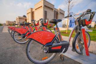 Снова начали действовать 5 велосипедных станций Turkistan bike в Туркестане