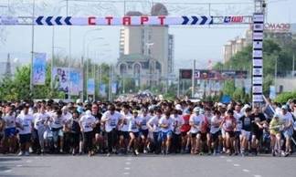 Более 5000 человек приняли участие в массовом спринтерском забеге в Шымкенте