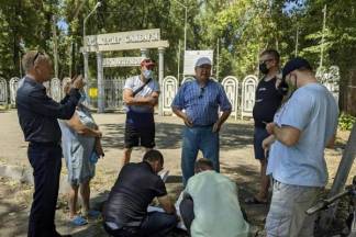 Талдыкорганцы отстояли деревья в Парке ветеранов