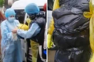 Тайна мусорных пакетов, в которые якобы были облачены казахстанские медики, раскрыта