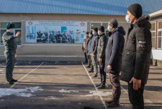 В Шымкенте начался призыв в вооруженные силы РК